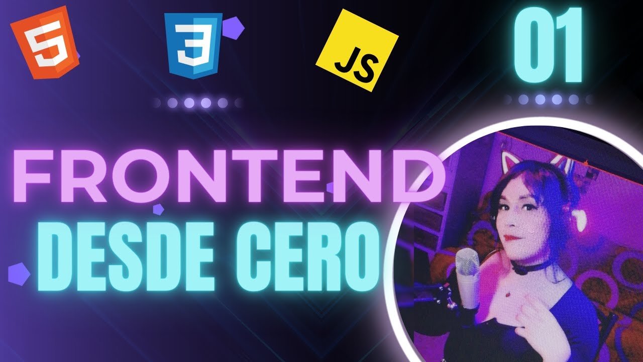 portada de la clase uno del curso de desarrollo web frontend desde cero